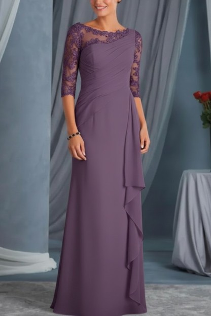 Schwarze Brautmutterkleider Mit Ärmel | Kleider für Brautmutter Günstig