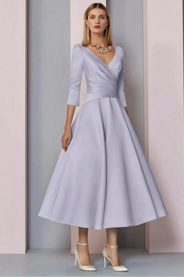 Elegante Brautmutterkleider Mit Ärmel | Kleider für Brautmutter