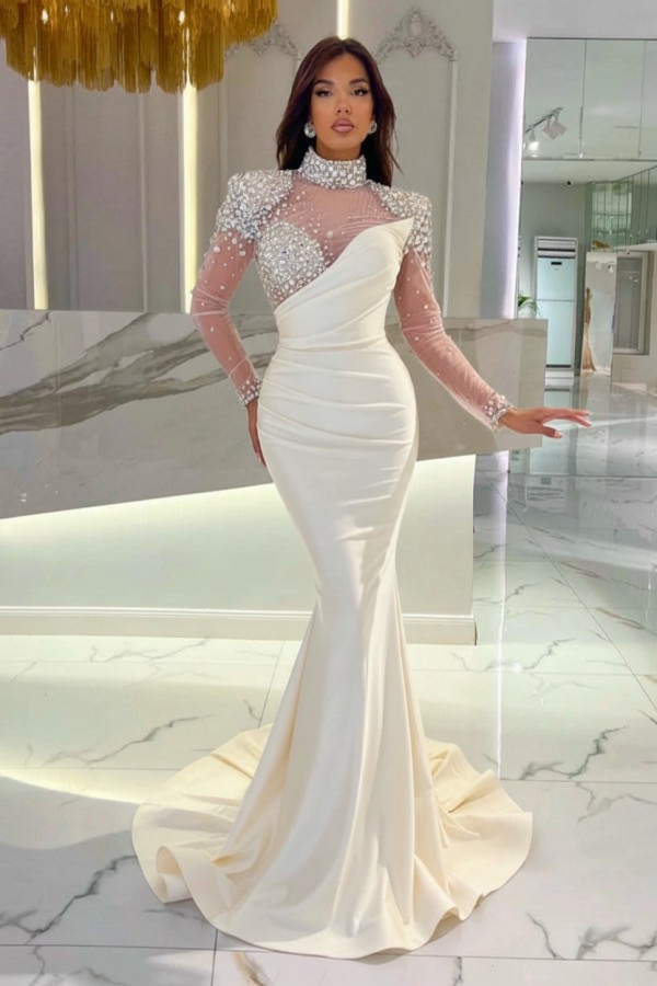 Schöne Abendkleider Lang Rosa | Abiballkleider Glitzer mit Ärmel