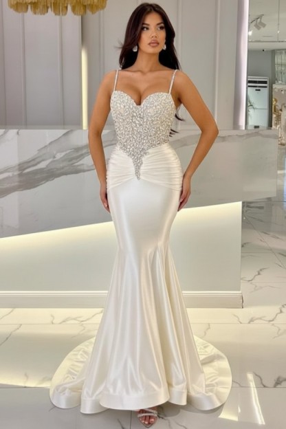 Elegante Abendkleider Lang Blau | Abiballkleider mit Glitzer