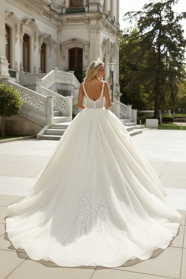 Extravagante Hochzeitskleider Prinzessin Brautkleider Spitze Online