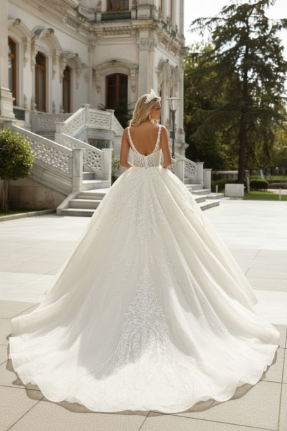 Extravagante Hochzeitskleider Prinzessin Brautkleider Spitze Online