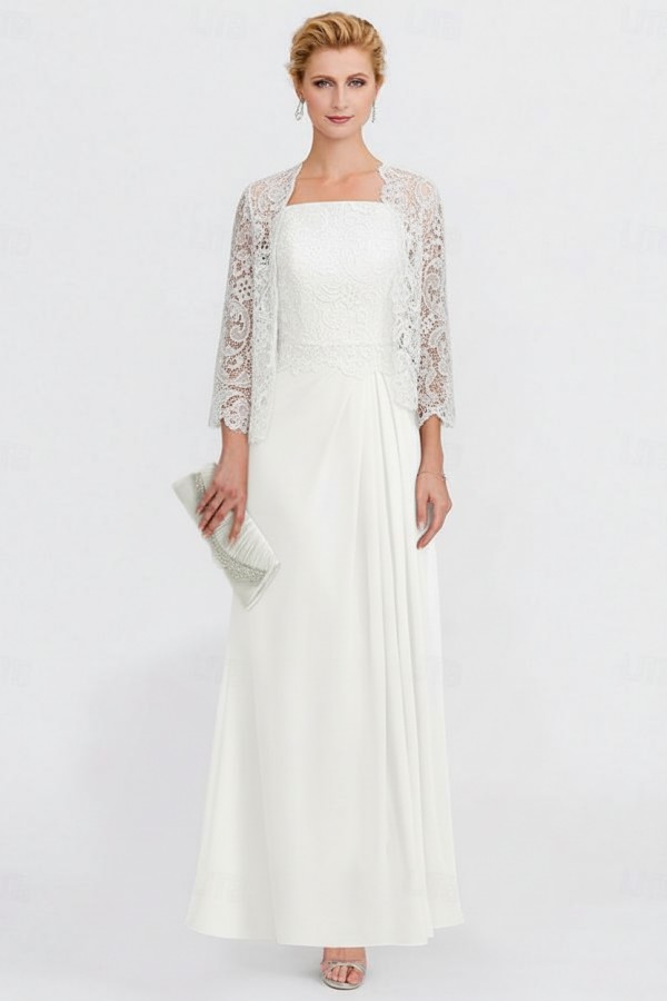 Elegante Brautmutterkleider Mit Jacket Kleider für Brautmutter