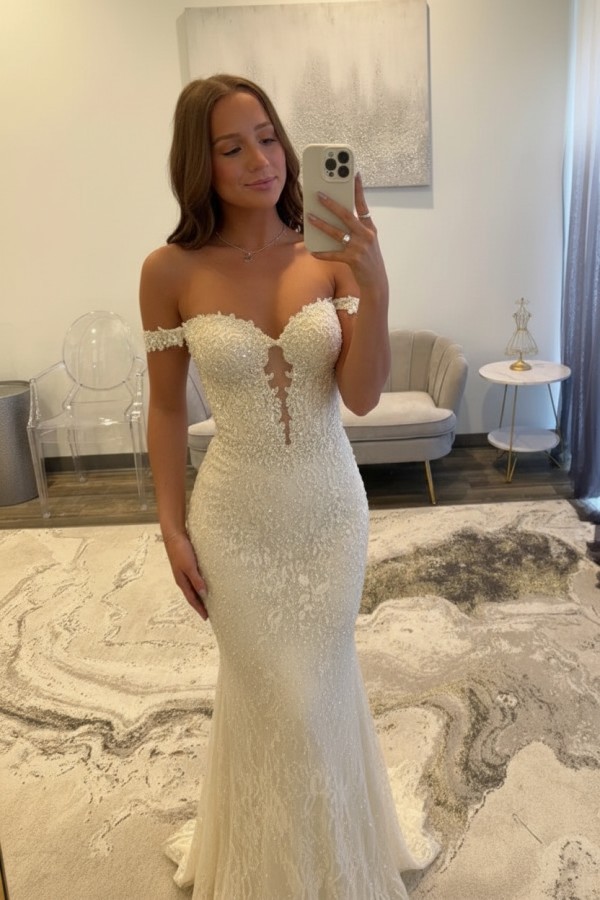 Navy Blaue Abendkleider Lang Spitze Ballkleider mit Glitzer