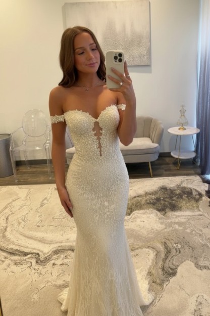 Navy Blaue Abendkleider Lang Spitze Ballkleider mit Glitzer