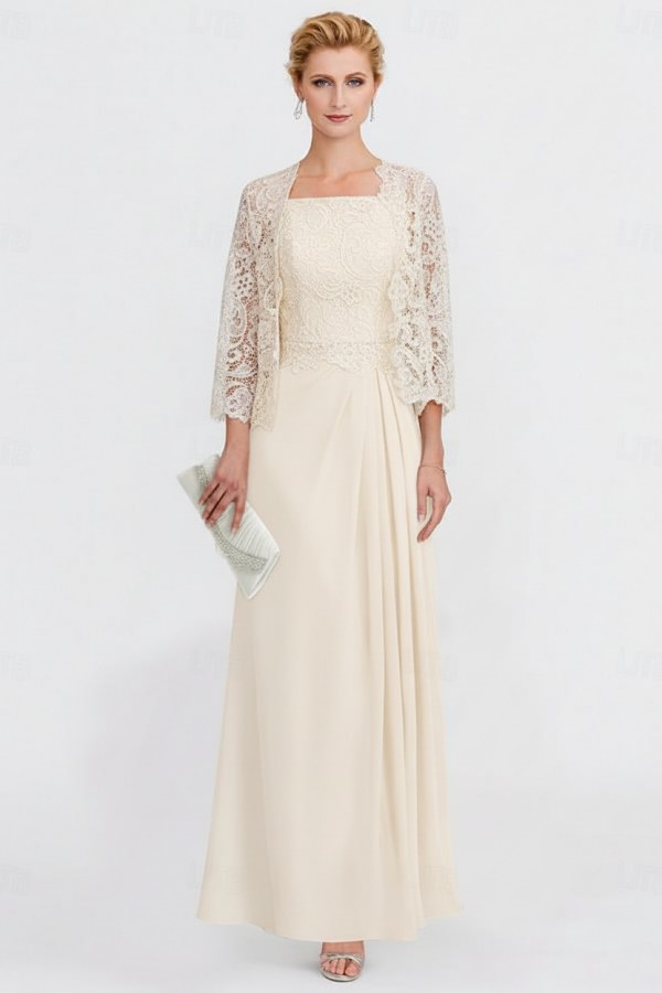 Elegante Brautmutterkleider Mit Jacket Kleider für Brautmutter