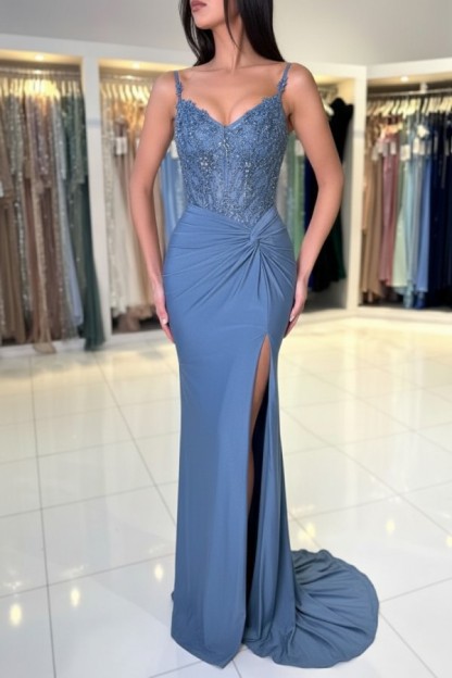 Wunderschöne Abendkleider Weinrot | Abiballkleider Lang Glitzer