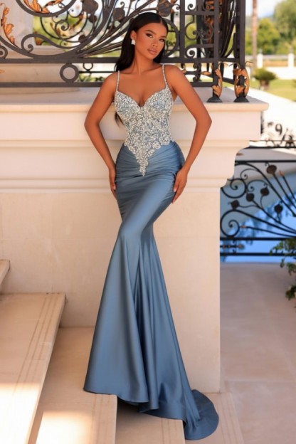 Wunderschöne Abendkleider Grün | Abiballkleider Lang mit Glitzer