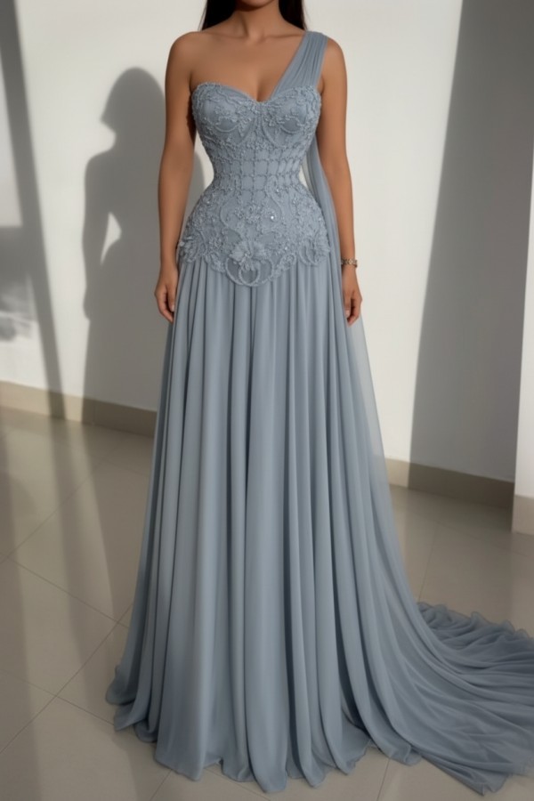 Schöne Abendkleider Lang Rosa Ballkleider mit Spitze