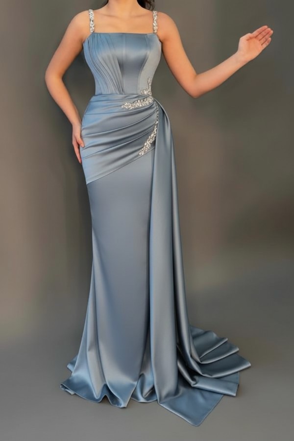 Sage Abendkleider Günstig | Abiballkleider Lang Glitzer