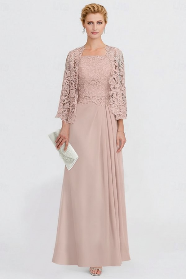 Elegante Brautmutterkleider Mit Jacket Kleider für Brautmutter