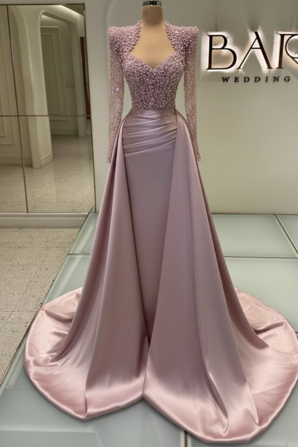 Luxus Abendkleider Lang Weiß | Glitzer Abiballkleider Mit Ärmel