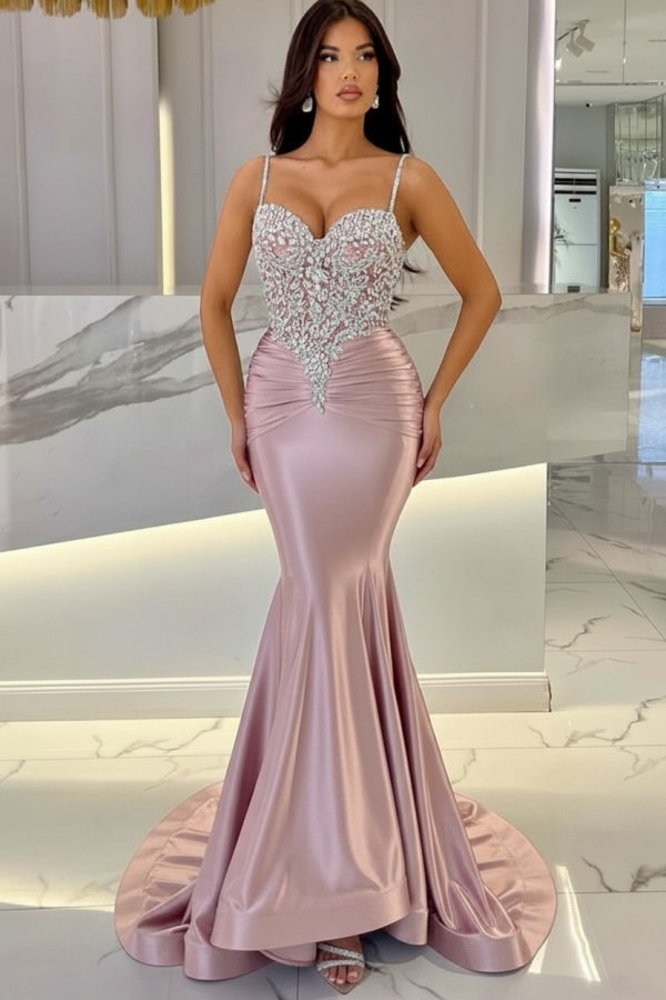 Elegante Abendkleider Lang Blau | Abiballkleider mit Glitzer