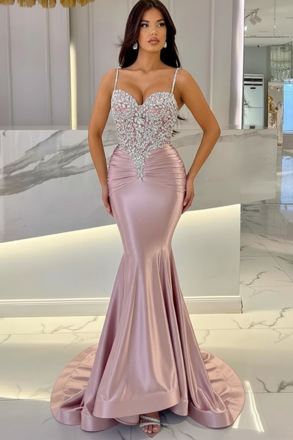 Elegante Abendkleider Lang Blau | Abiballkleider mit Glitzer