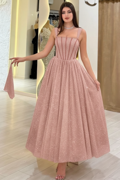 Champagner Cocktailkleider Partykleider Glitzer Kurz Ballkleid Abendkleid