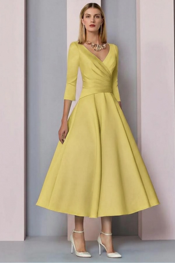 Elegante Brautmutterkleider Mit Ärmel | Kleider für Brautmutter