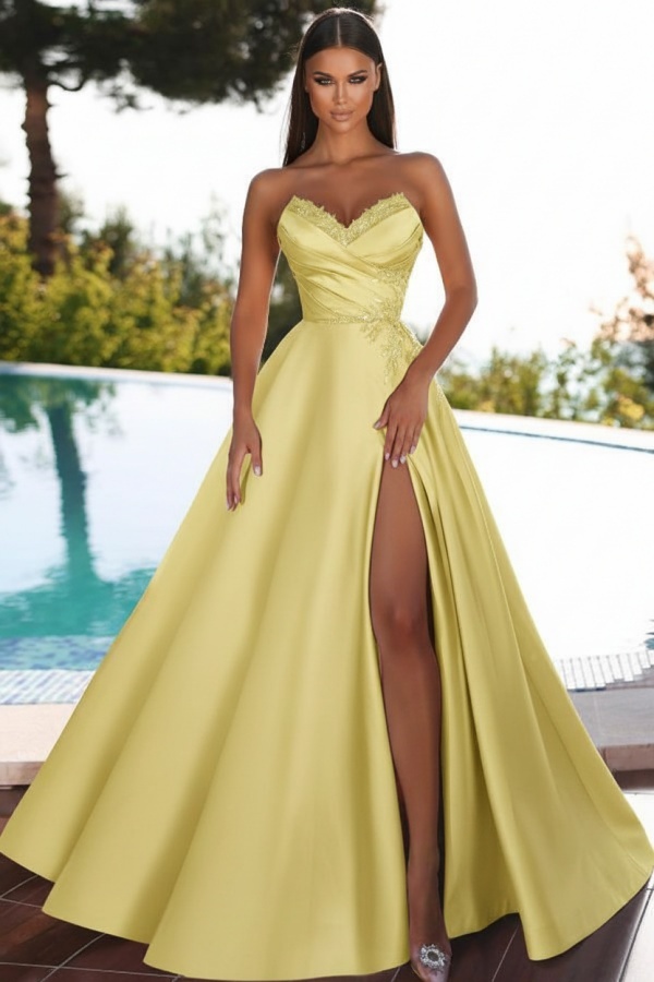 Abendkleider Lang Rosa | Schlichtes Abiballkleid