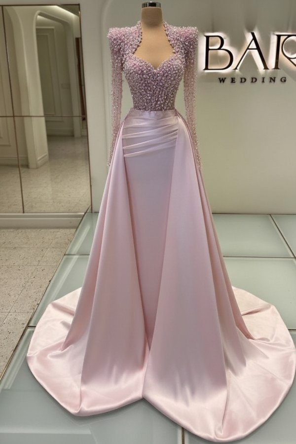 Luxus Abendkleider Lang Weiß | Glitzer Abiballkleider Mit Ärmel