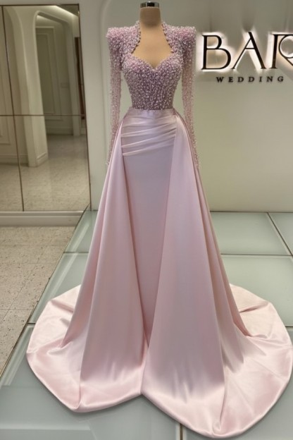 Luxus Abendkleider Lang Weiß | Glitzer Abiballkleider Mit Ärmel