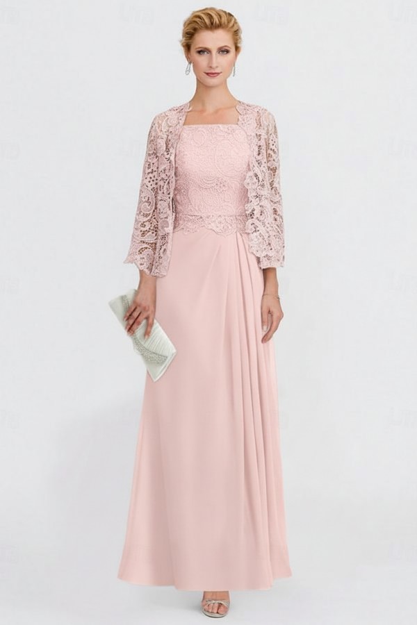 Elegante Brautmutterkleider Mit Jacket Kleider für Brautmutter