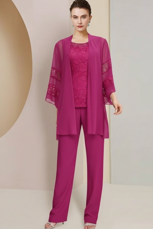 Navyblaue Spitzer Brautmutterkleider mit Ärmel | Mutterkleid mit Jacket