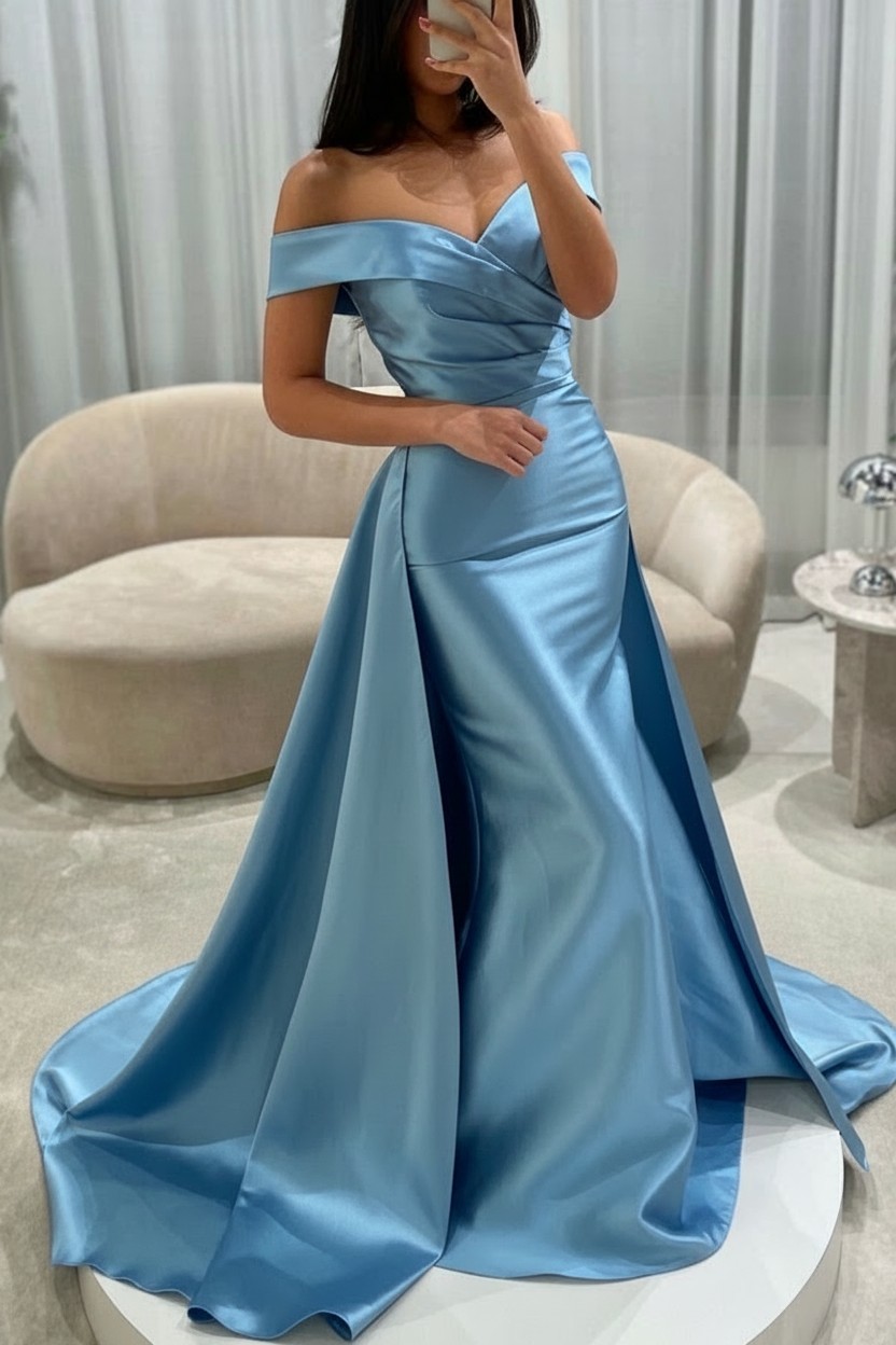 Schlichte Abendkleider Lang Günstig Ballkleider Abendmoden Seladongrün