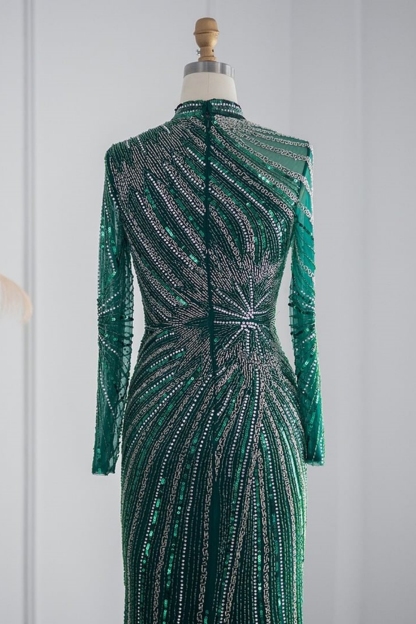 Gold Abendkleider Lang Glitzer | Abendmoden Abiballkleider mit Glitzer-babyonlinedressde