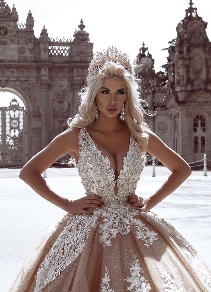 Luxus Brautkleider Prinzessin | Hochzeitskleider mit Spitze Online