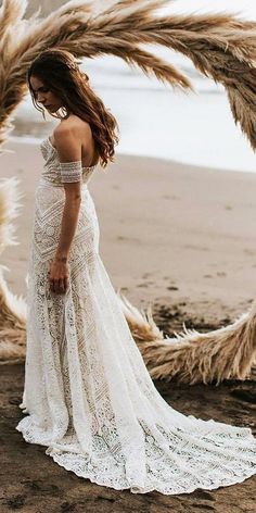Designer Brautkleider Meerjungfrau | Spitze Hochzeitskleid Günstig Online