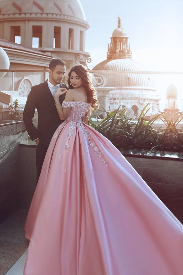 Schönste Abendkleider Online Rosa A Line Abiballkleider Lang Günstig-babyonlinedressde