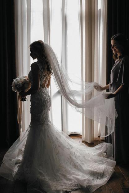 Modern Brautkleider Meerjungfrau Spitze | Hochzeitskleider Cream Online