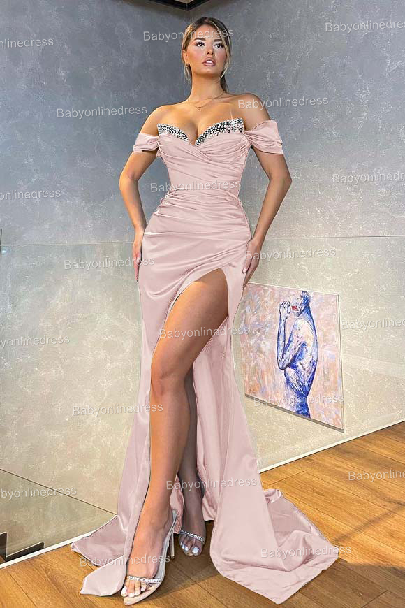 Abendkleider Lang Dunkel Grün | Abiballkleider Satin