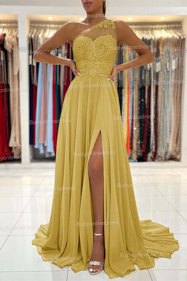 Schlichtes Abendkleid Mit Spitze | Abiballkleider Lang Günstig