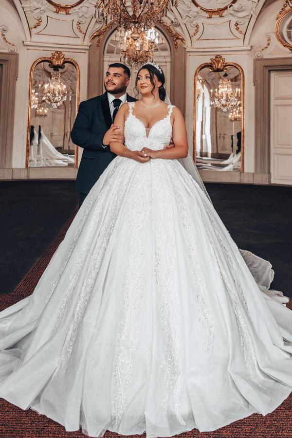 Prinzessin Hochzeitskleider Spitze | Luxus Brautkleider Online
