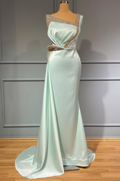 Blaues Abendkleid Lang Günstig | Abiballkleider mit Glitzer