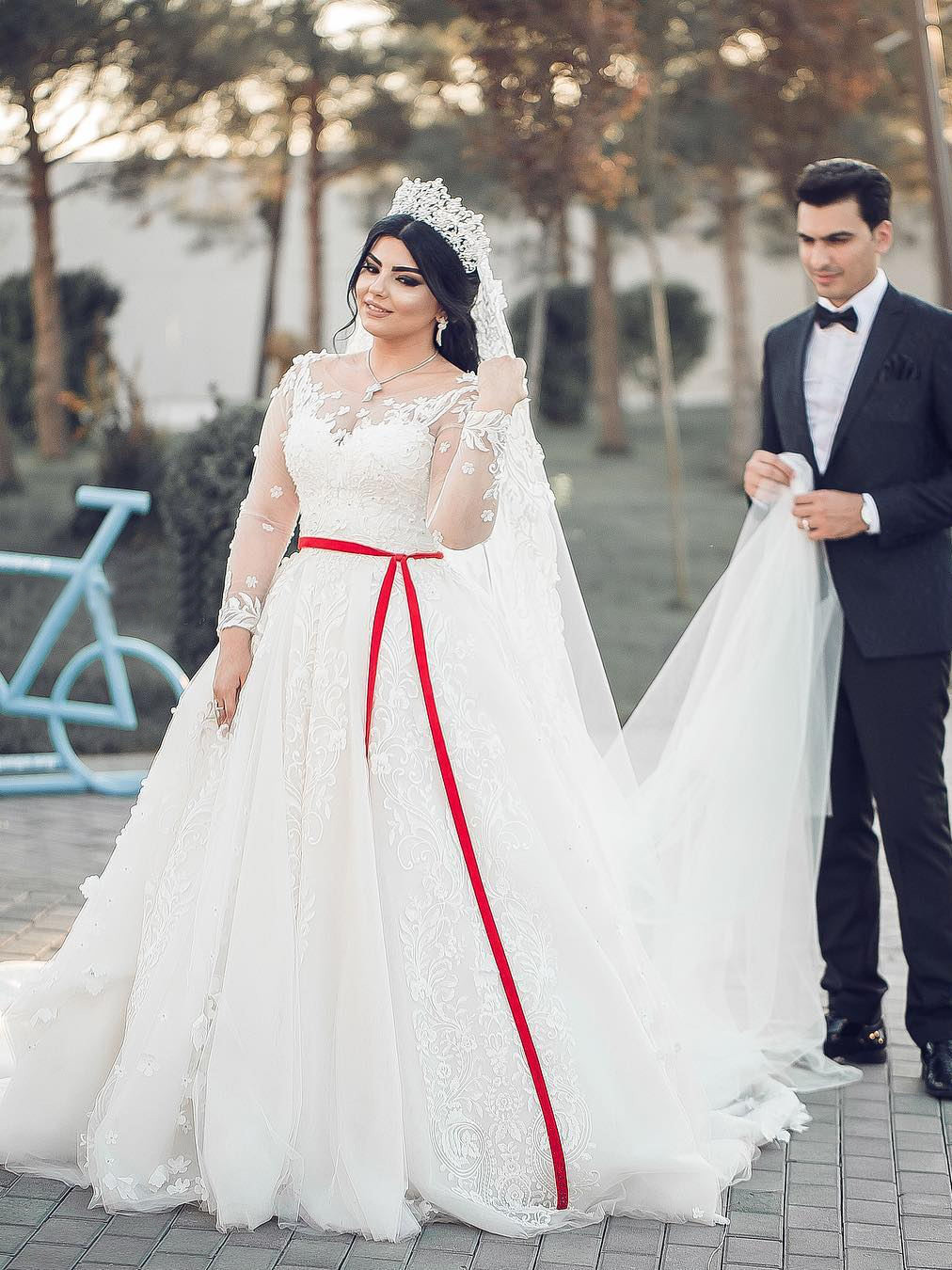 Designer Weiße Hochzeitskleider Große Größe A Linie Brautkleider Mit Ärmel