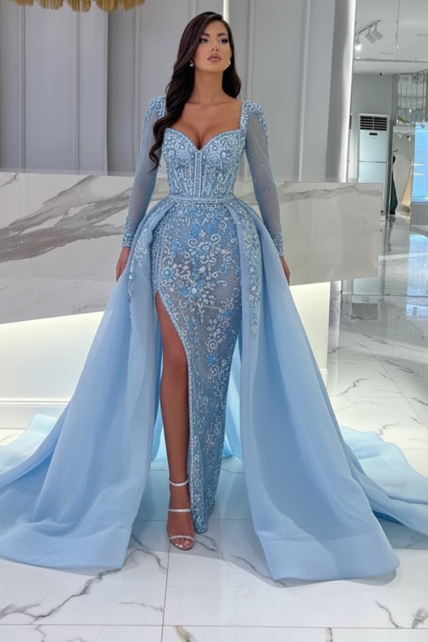 Champagner Abendkleider Mit Spitze | Abiballkleider Lang Günstig