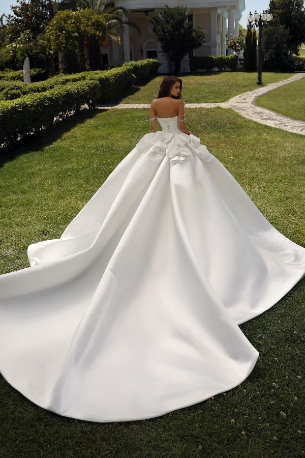 Elegante Brautkleider A Linie Satin Hochzeitskleider Brautmoden Online-babyonlinedressde