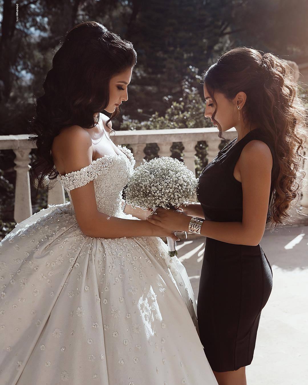 Fashion Hochzeitskleider Prinzessin Creme Bodenlang Brautkleider Günstig Online