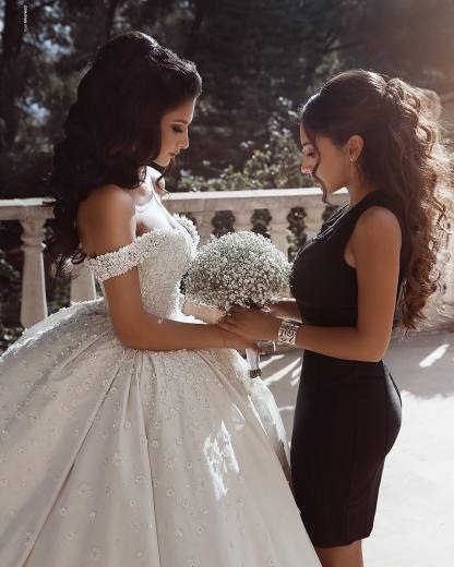 Fashion Hochzeitskleider Prinzessin Creme Bodenlang Brautkleider Günstig Online