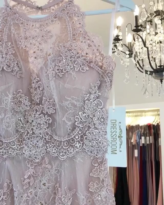 Schöne Cocktailkleider Kurz | Cocktailkleid Flieder Spitze