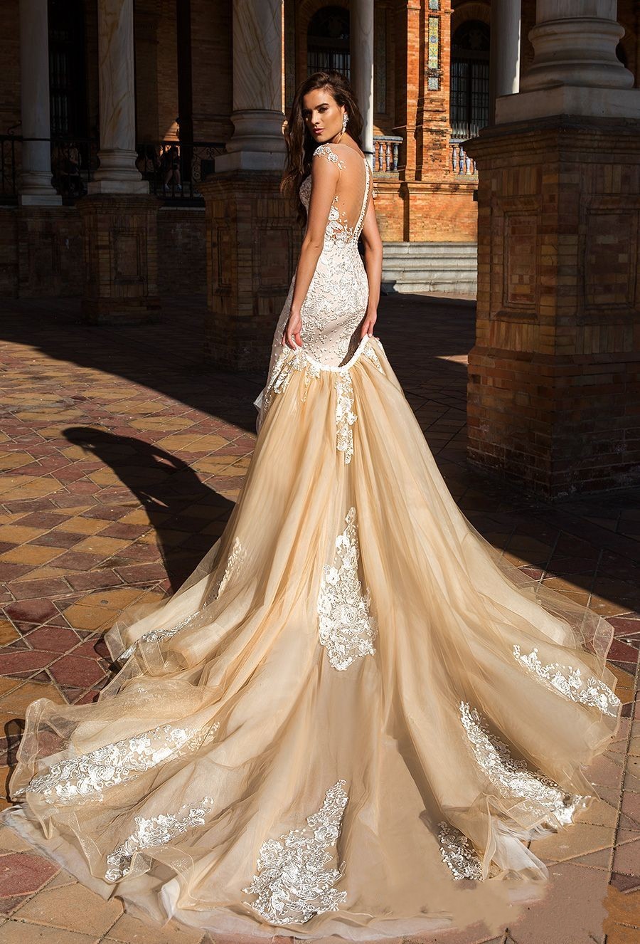 Elegante Brautkleider Mit Spitze | Hochzeitskleider A Linie Online
