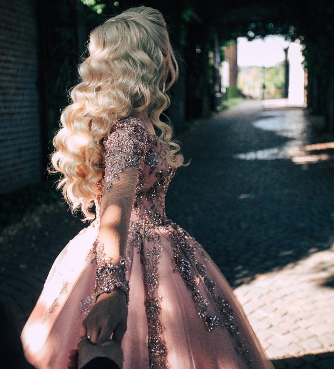 Rosa Brautkleider Mit Ärmel | Hochzeitskleider Prinzessin Online