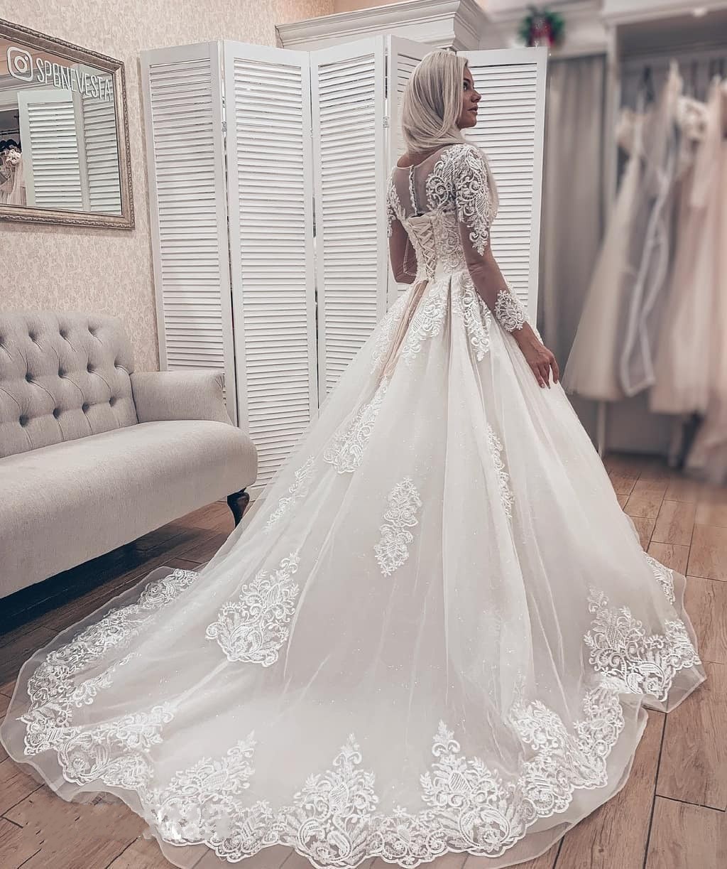 Modern Brautkleider A Linie Mit Ärmel | Hochzeitskleider Spitze Online