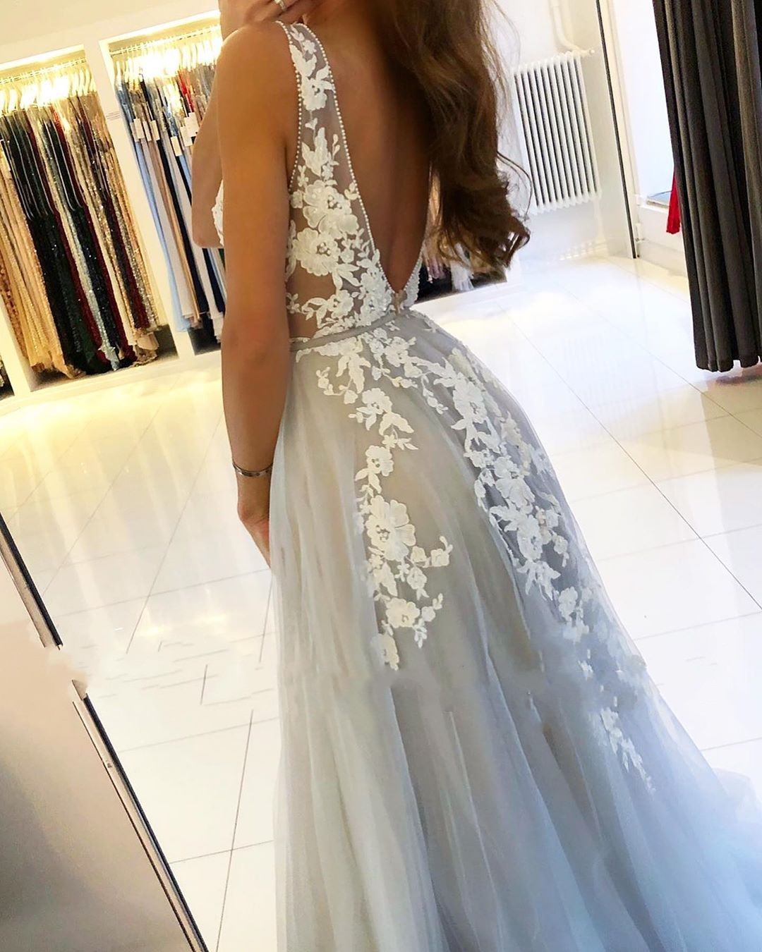 Designer Abendkleider mit Spitze | Abendmoden Lang Günstig Online