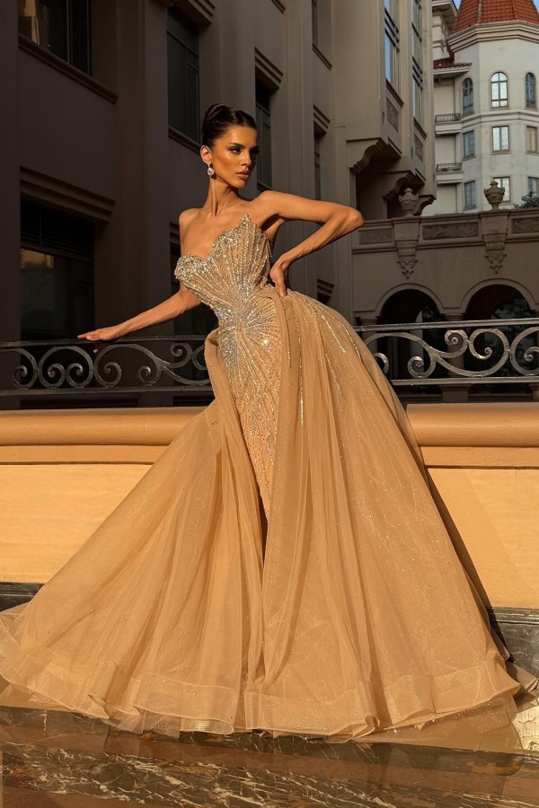 Luxurious Abendkleider Lang Glitzer Ballkleider Abiballkleider Online-babyonlinedressde