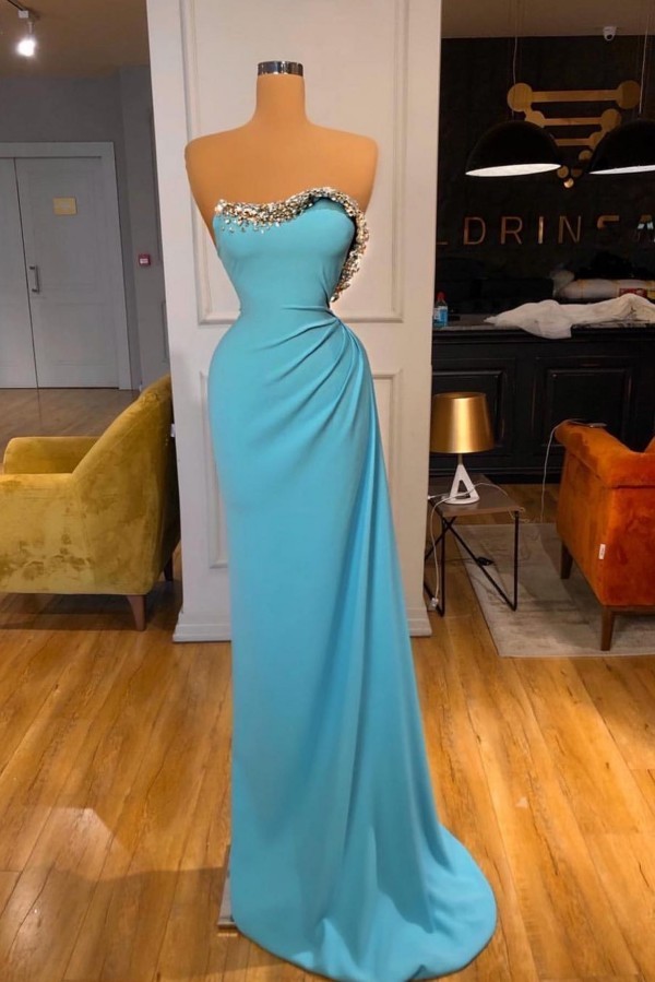 Türkische Abendkleider Lang Glitzer Ballkleider Meerjungfrau