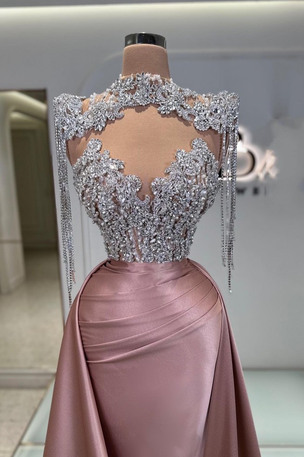 Extravagante Abendkleider Lang Glitzer Rosa Ballkleider Abendmoden