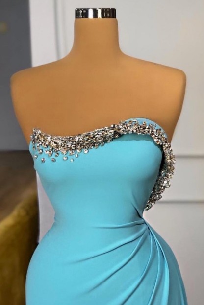 Türkische Abendkleider Lang Glitzer Ballkleider Meerjungfrau