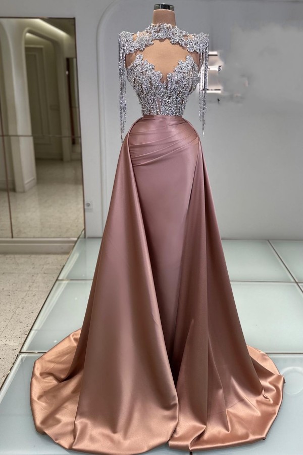 Extravagante Abendkleider Lang Glitzer Rosa Ballkleider Abendmoden